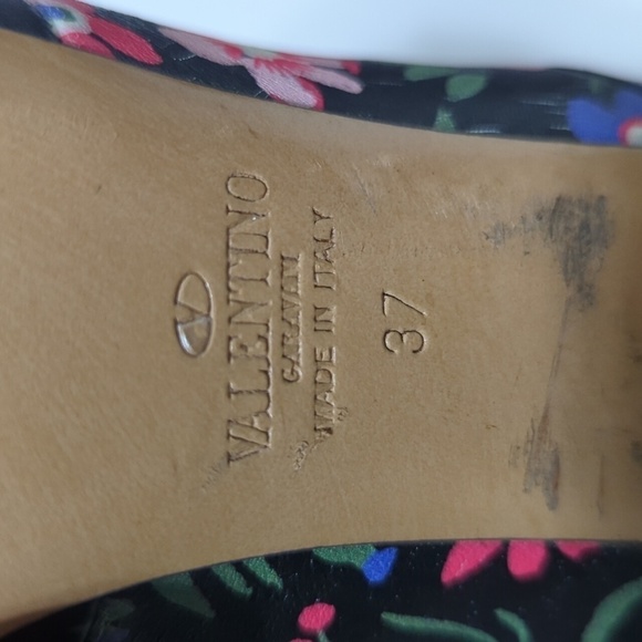 Valentino Garavani Camugarden paneled Floral ankle boots woman's size 7 EU 37 - Picture 15 of 16